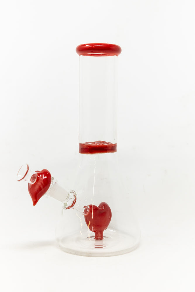 8" Red Heart Bong