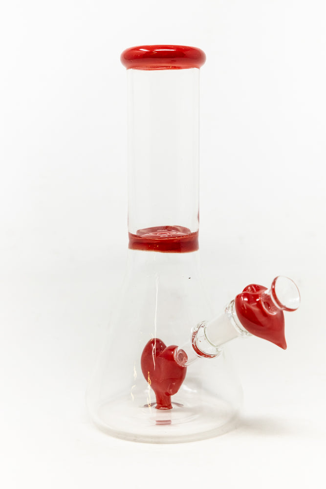 8" Red Heart Bong