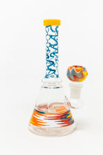 7" Assorted Swirl Bong W/ Premium Bowl