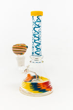 7" Assorted Swirl Bong W/ Premium Bowl