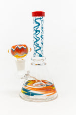 7" Assorted Swirl Bong W/ Premium Bowl