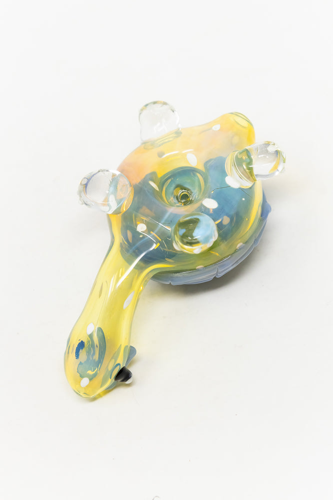 5.5" Big Turtle Hand Pipe (Milky Blue)