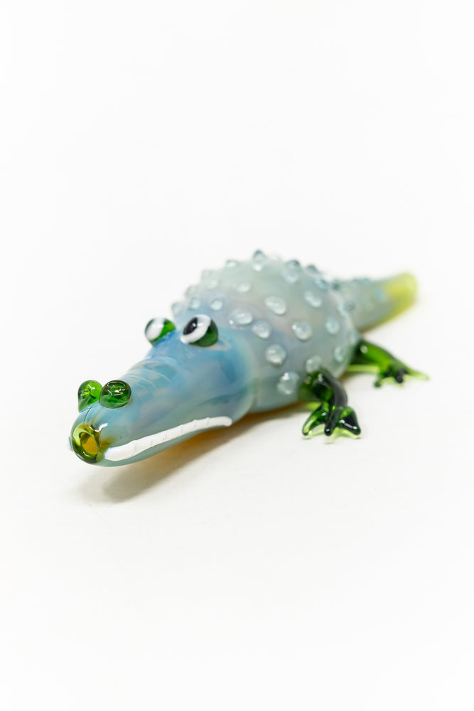 7.5" Alligator Hand Pipe(Green)