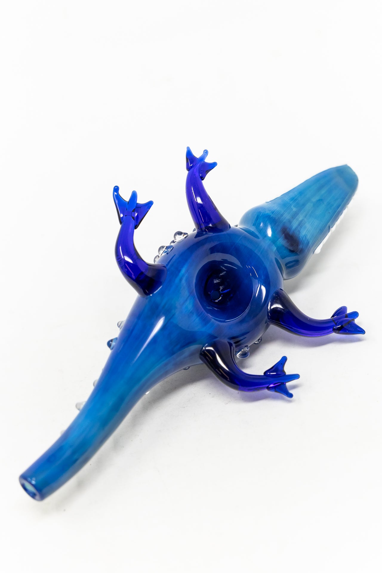 7.5" Alligator Hand Pipe(Blue)