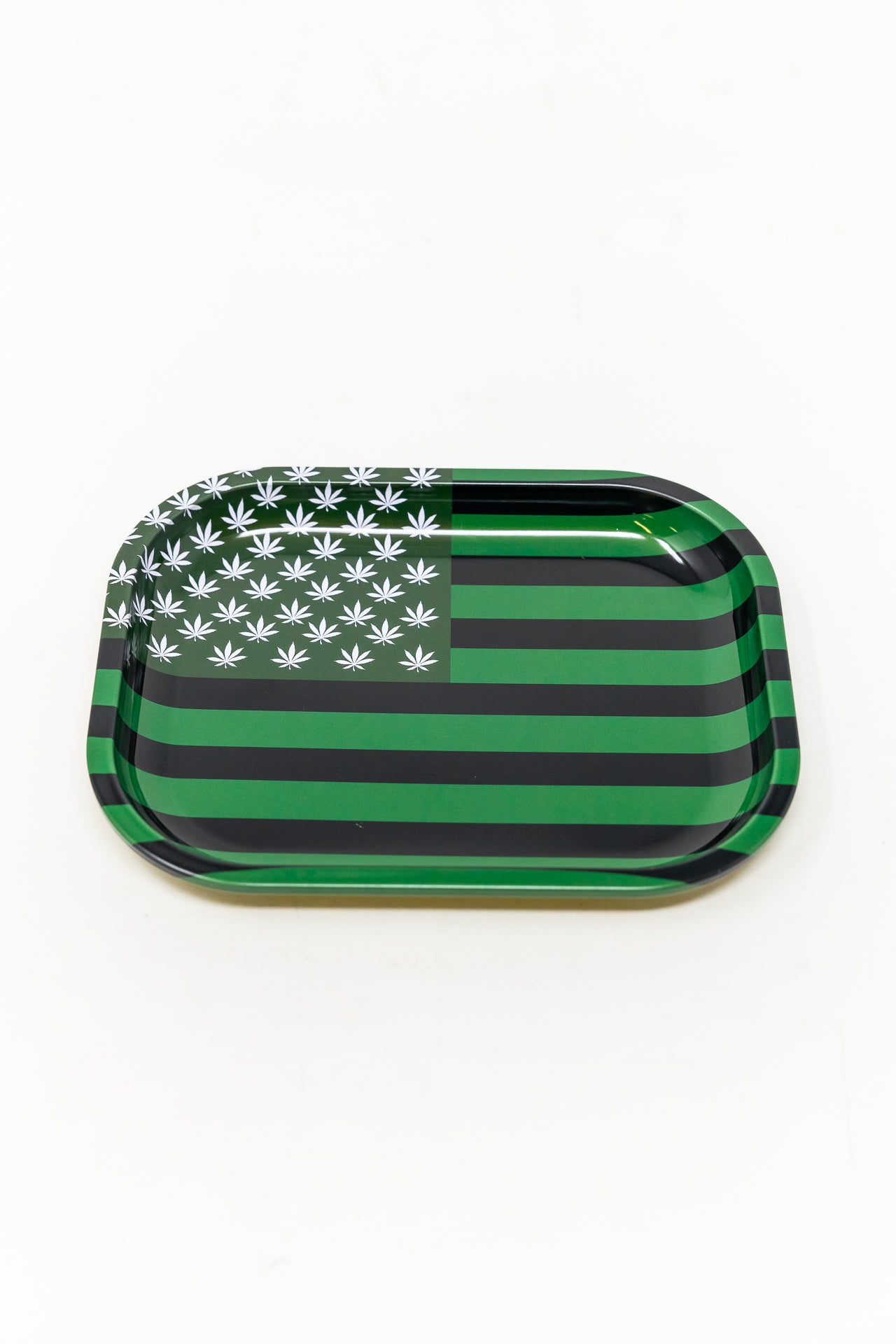 Green Flag Rolling Tray - Small