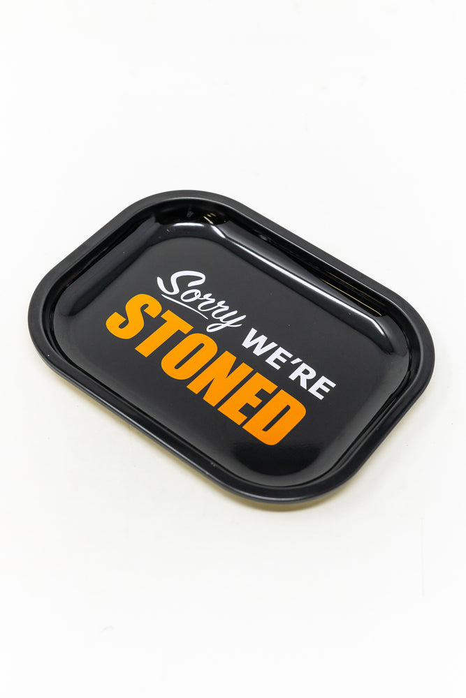 Sorry We're Stoned Rolling Tray - Small