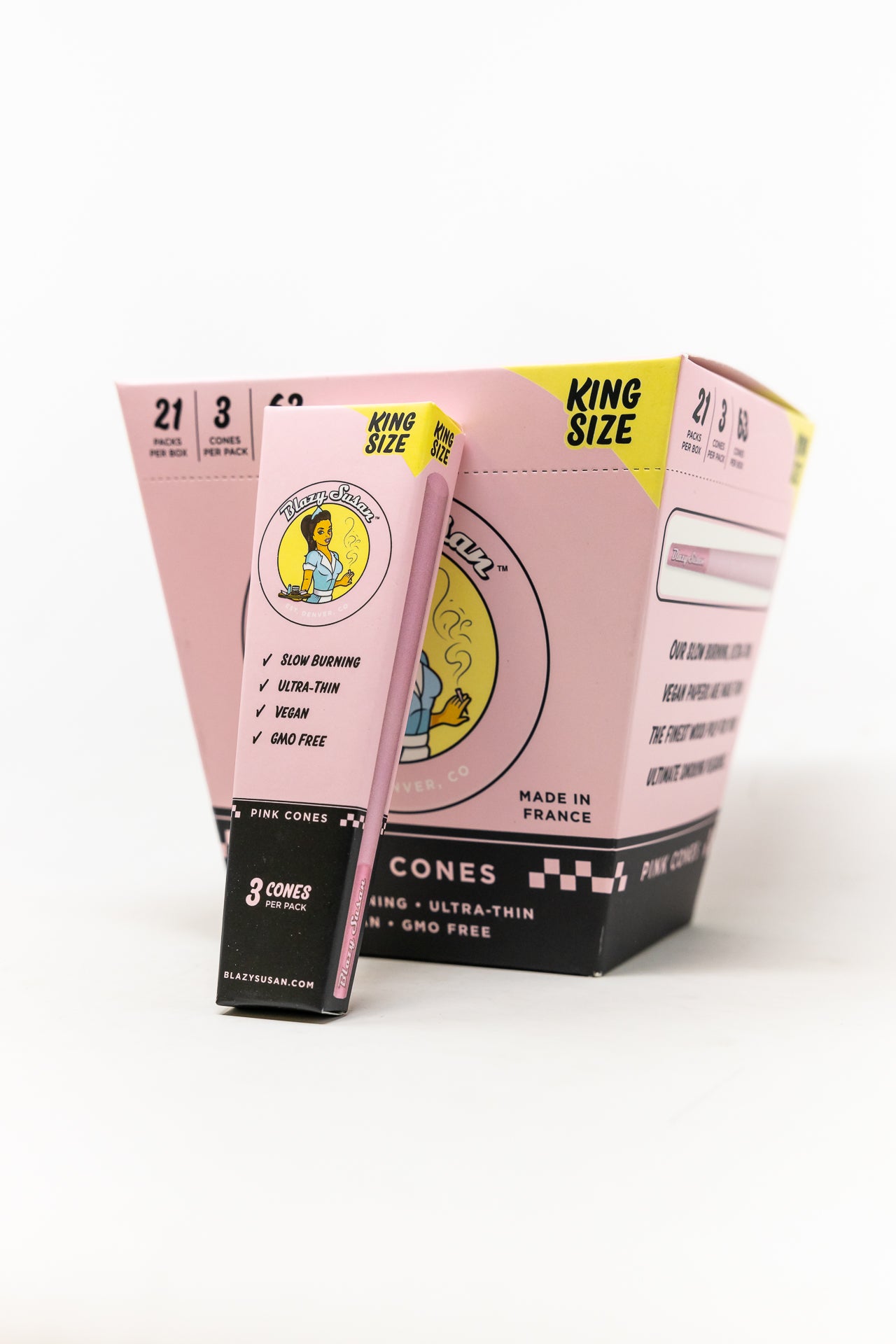 Blazy Susan Pink Cones (King Size)