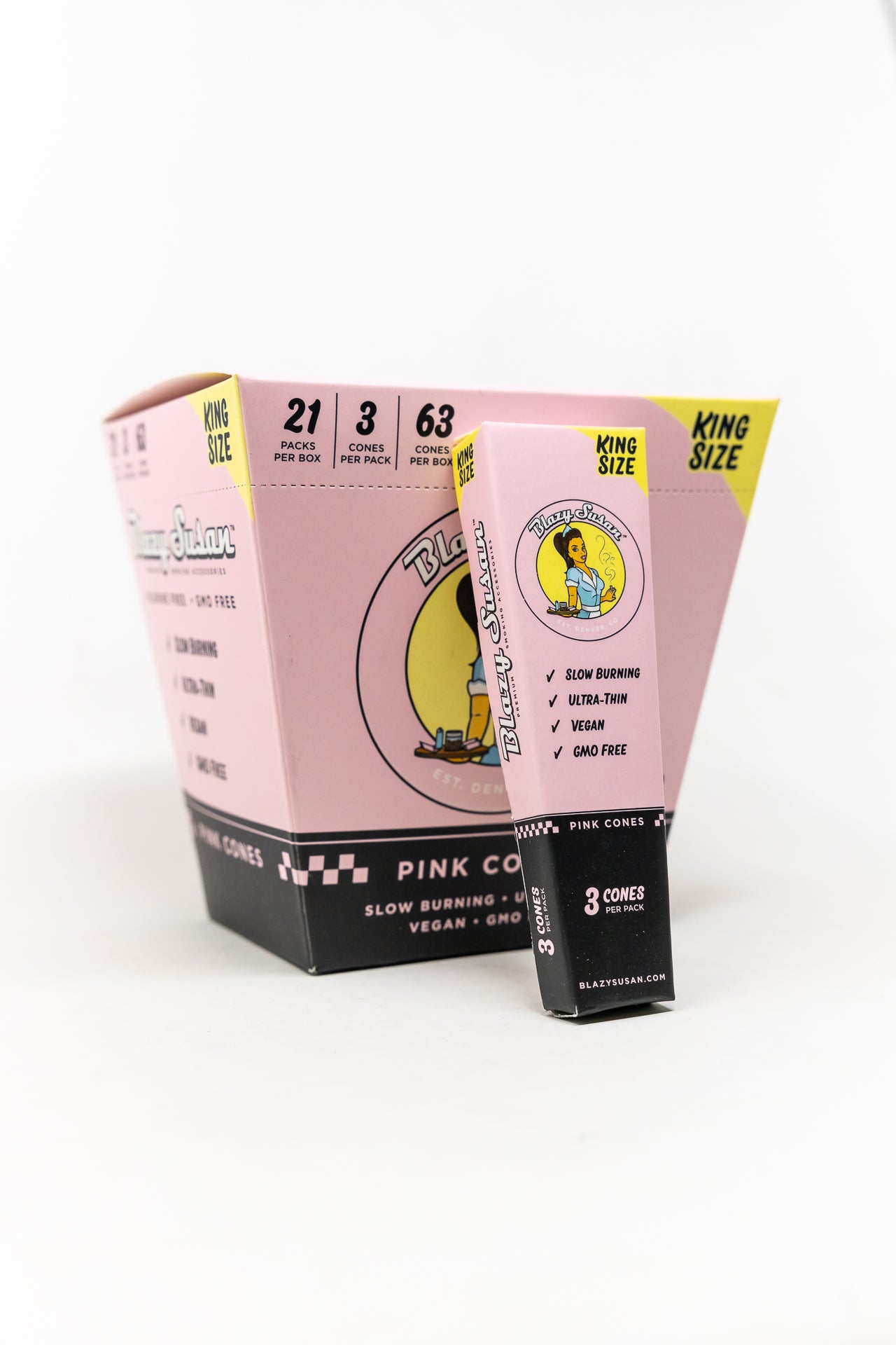 Blazy Susan Pink Cones (King Size)