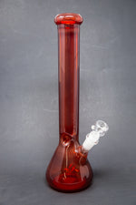 14" Red Beaker Bong w/ Ice Catcher