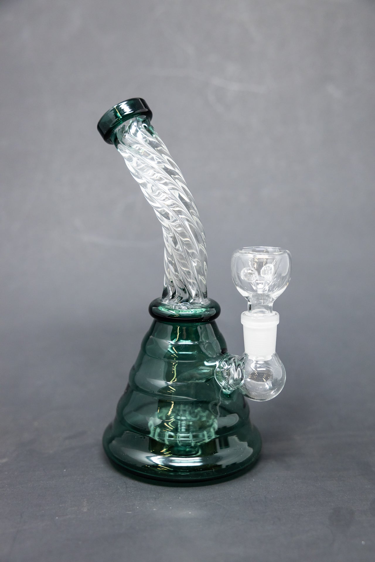 7" Aqua Twisted Bong