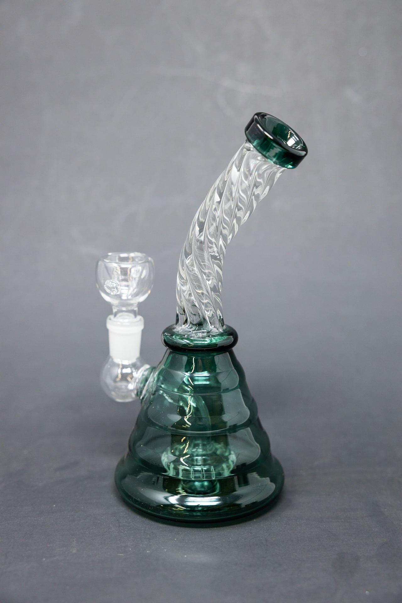 7" Aqua Twisted Bong