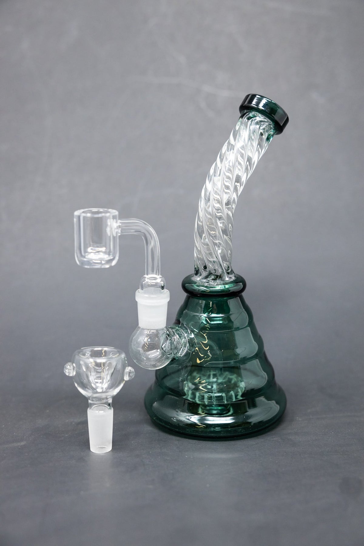 7" Aqua Twisted Dab Rig StonedGenie.com