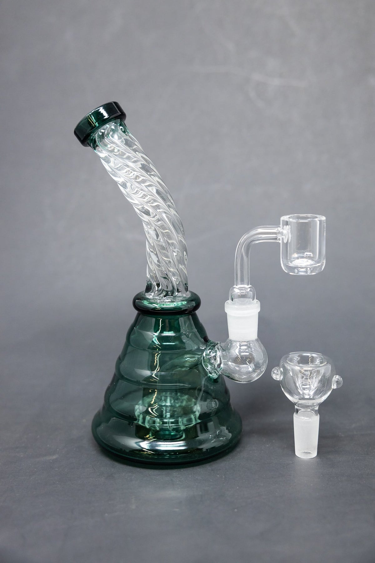 7" Aqua Twisted Dab Rig StonedGenie.com