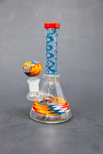 7" Assorted Swirl Bong W/ Premium Bowl