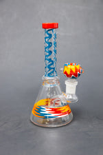 7" Assorted Swirl Bong W/ Premium Bowl