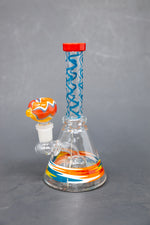 7" Assorted Swirl Bong W/ Premium Bowl