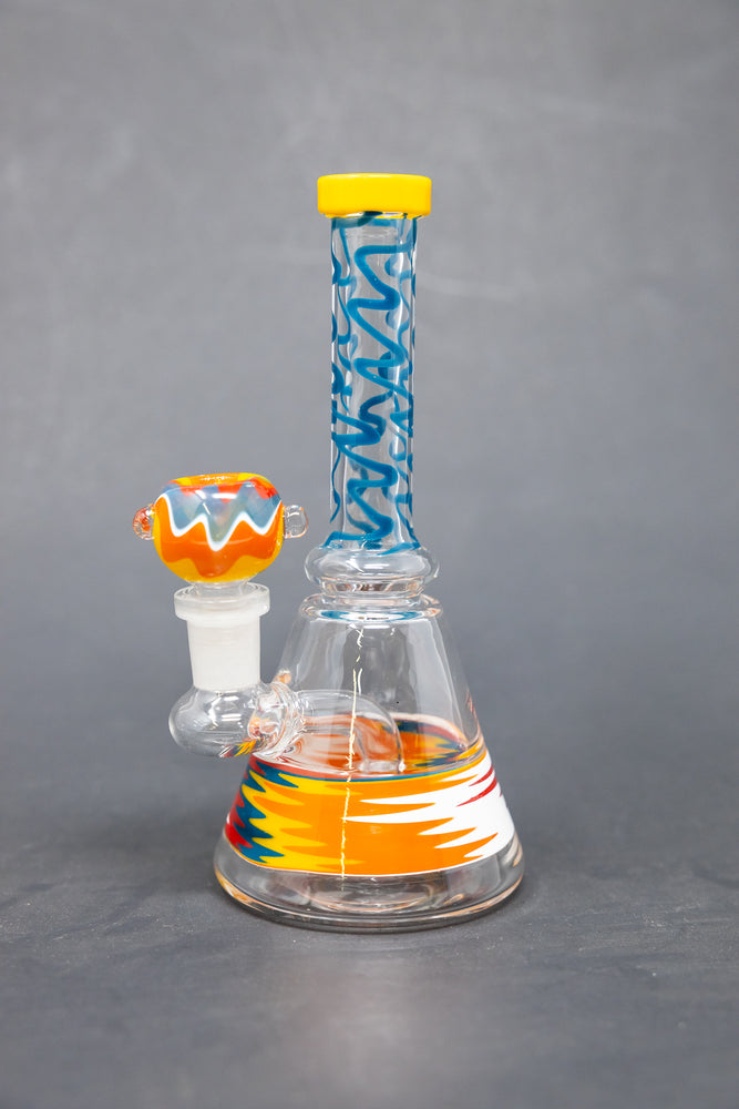 7" Assorted Swirl Bong W/ Premium Bowl