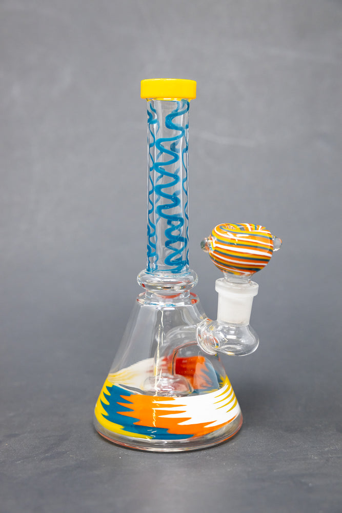 7" Assorted Swirl Bong W/ Premium Bowl