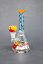 7" Assorted Swirl Bong W/ Premium Bowl