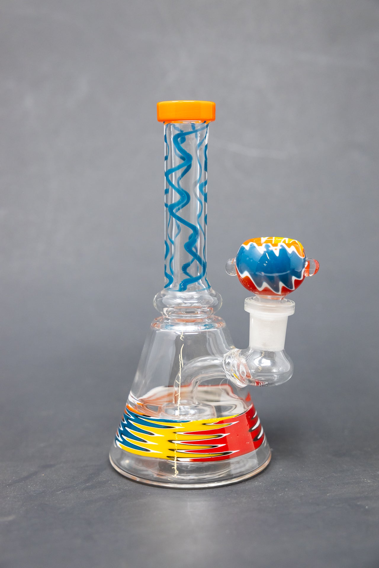 7" Assorted Swirl Bong W/ Premium Bowl
