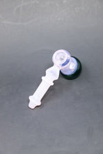 6" Pink/Green Hammer Bubbler