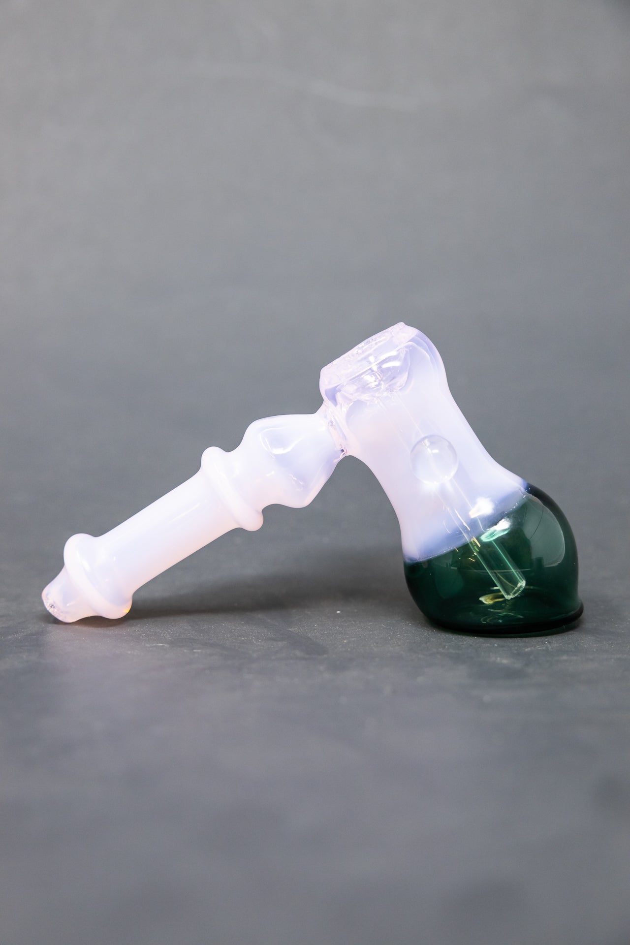 6" Pink/Green Hammer Bubbler