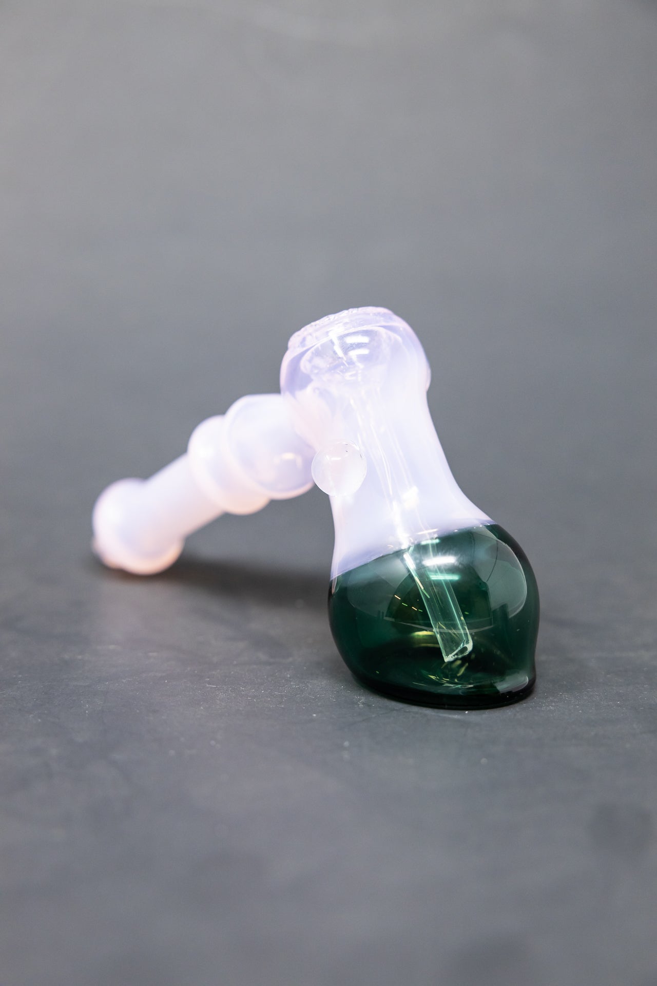 6" Pink/Green Hammer Bubbler