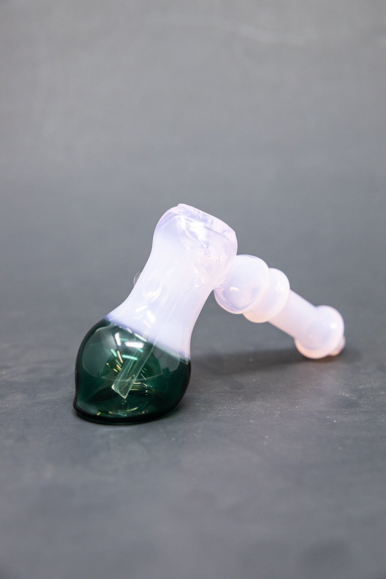 6" Pink/Green Hammer Bubbler