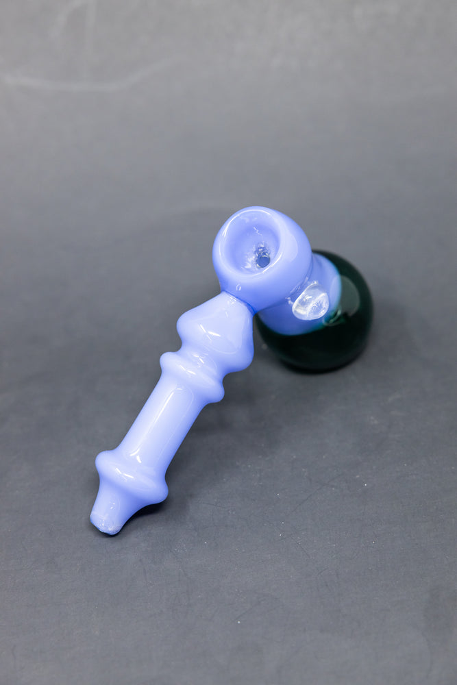 6" Blue/Green Hammer Bubbler