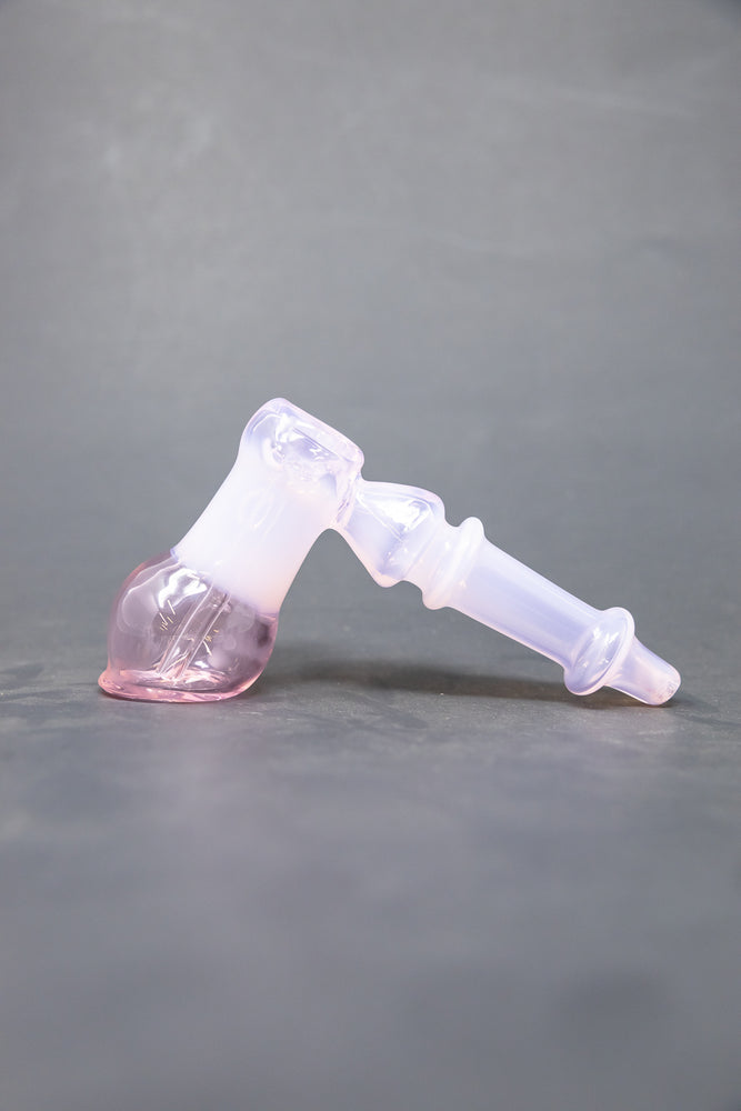 6" Pink Hammer Bubbler