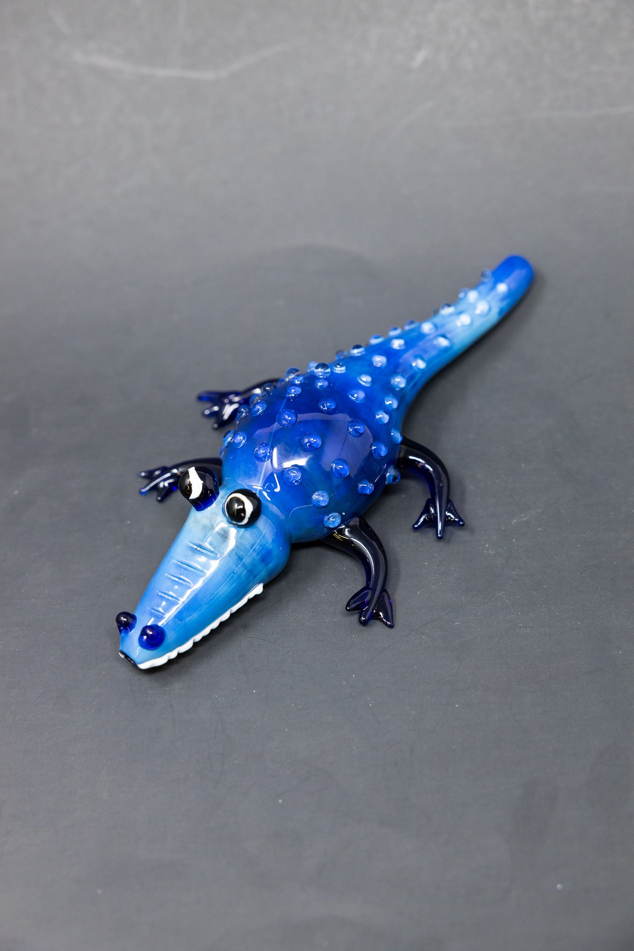 7.5" Alligator Hand Pipe(Blue)