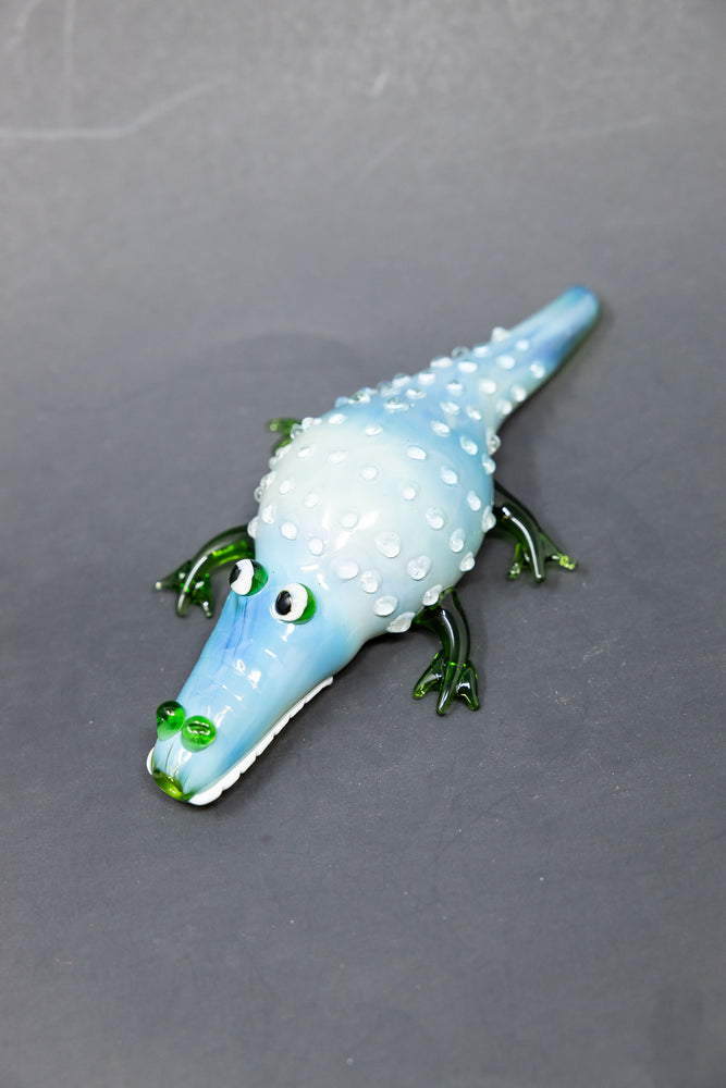 7.5" Alligator Hand Pipe(Green)