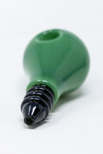 6" Green Light Bulb Glass Pipe