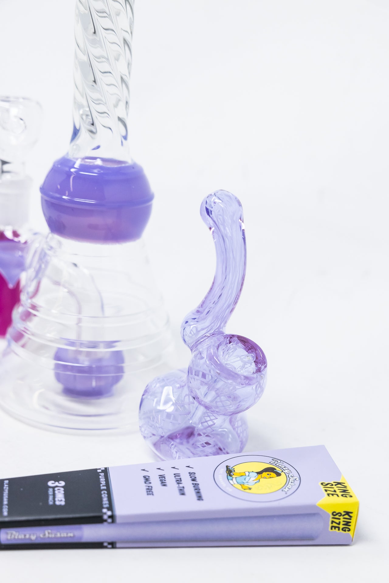 8" Purple Twisted Stoner Combo Set