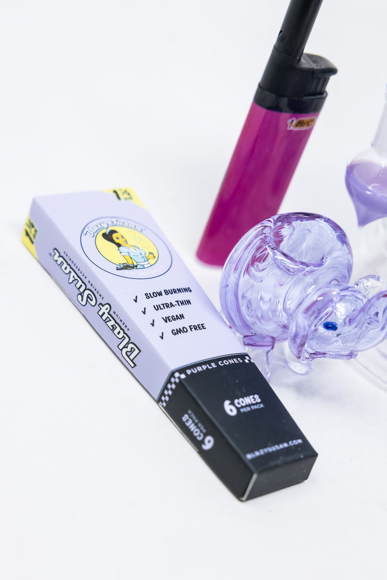 8" Purple Twisted Stoner Combo Set