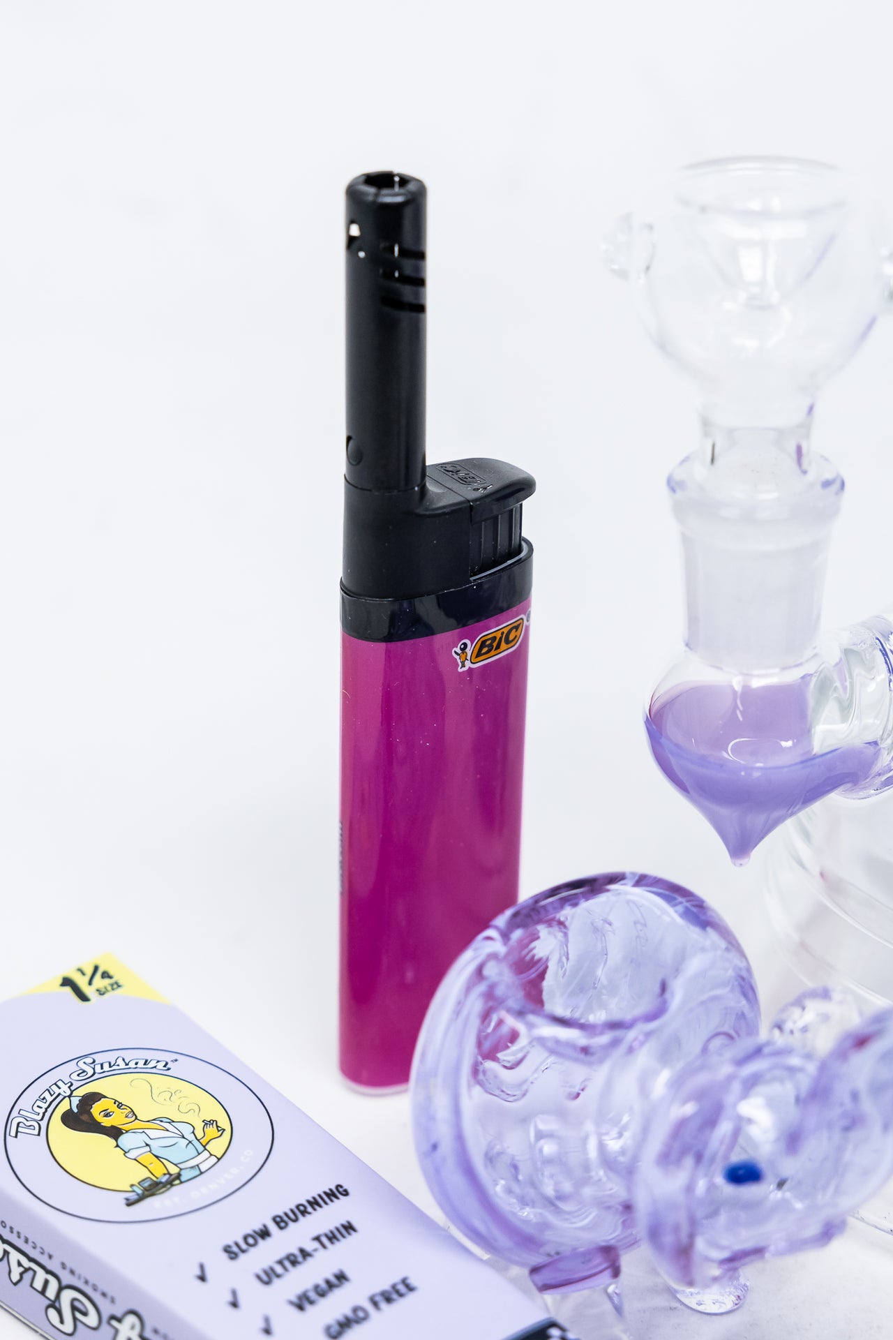 8" Purple Twisted Stoner Combo Set