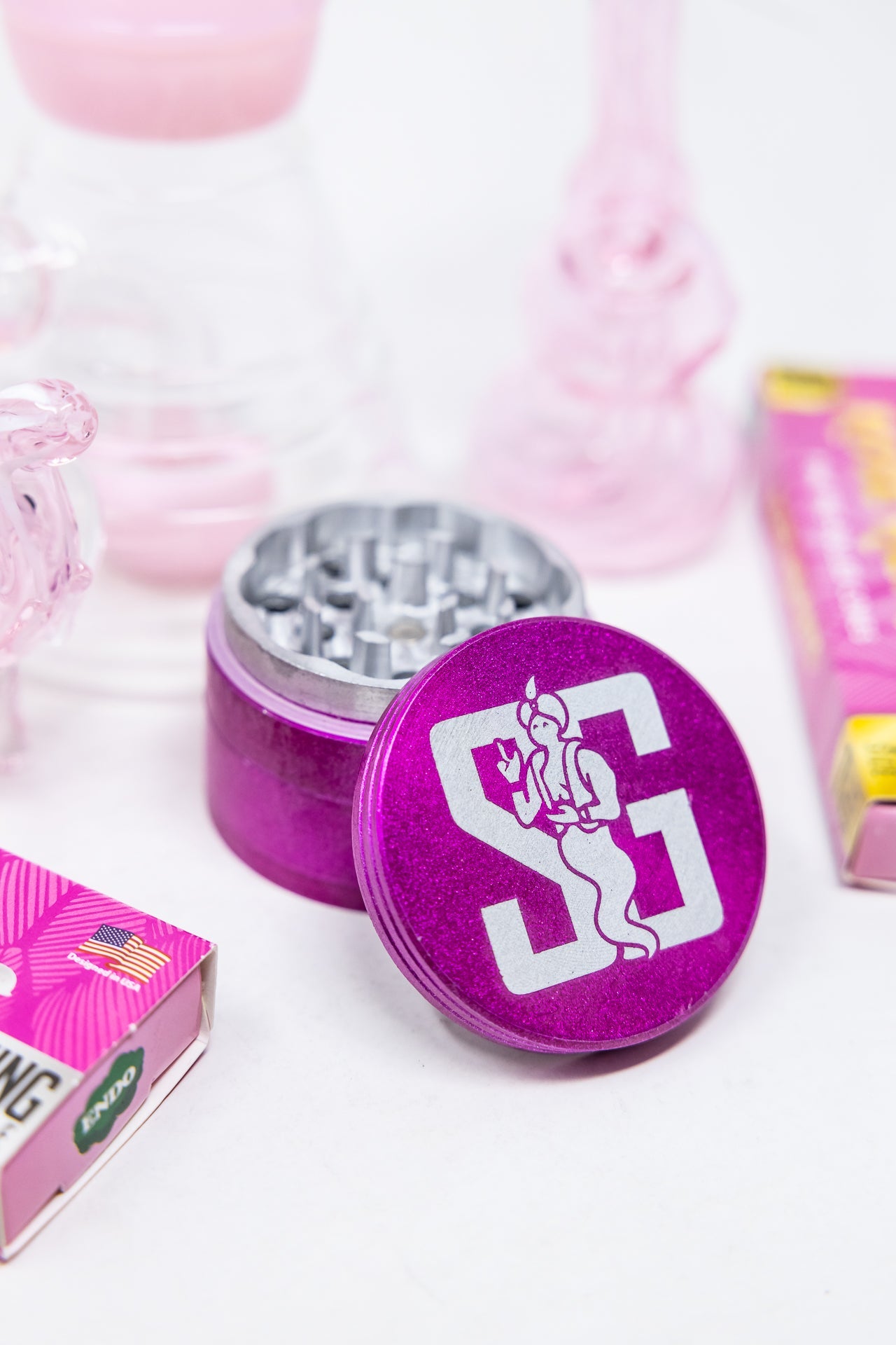 8" Pink Twisted Stoner Combo Set StonedGenie.com