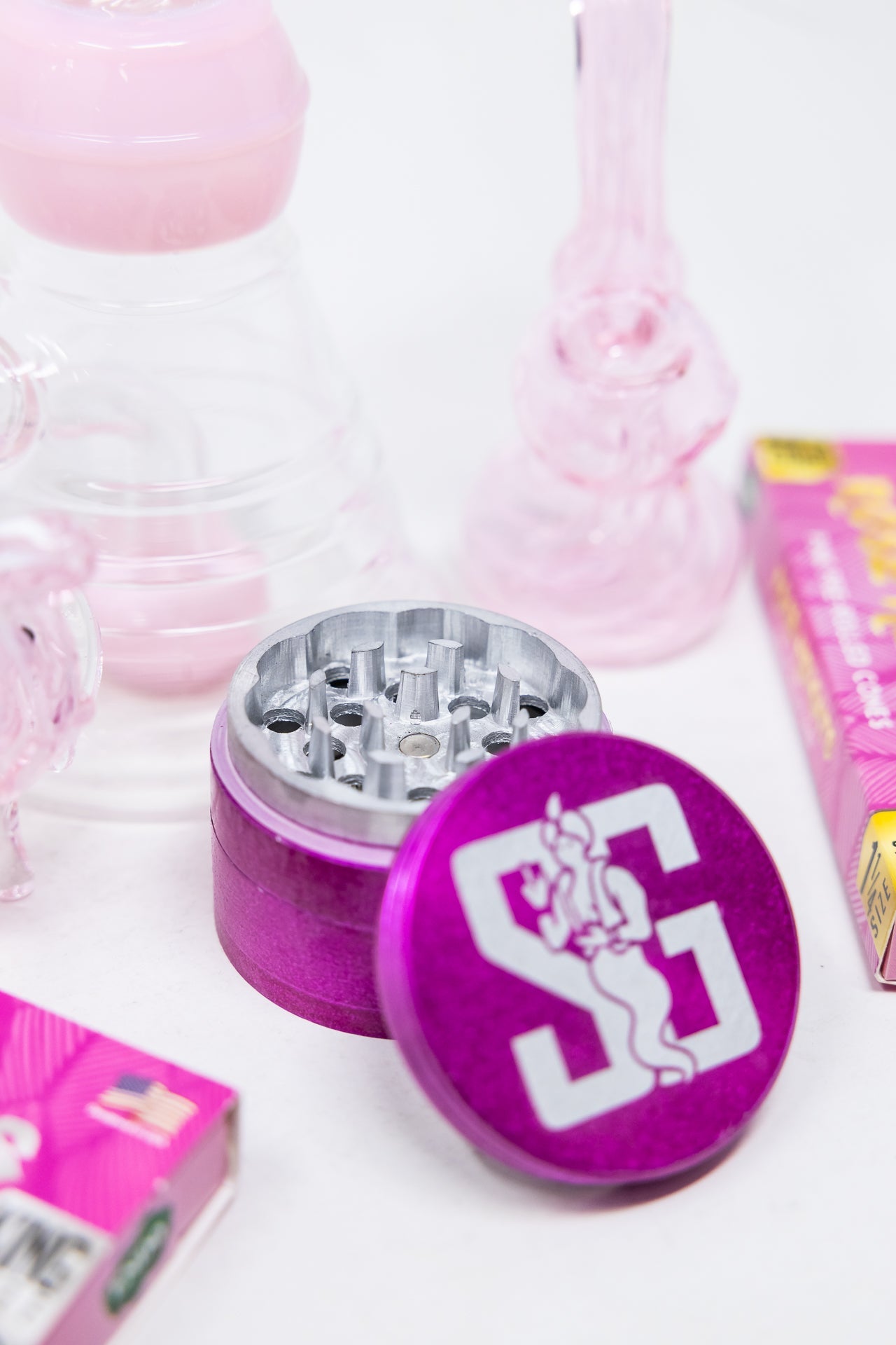 8" Pink Twisted Stoner Combo Set StonedGenie.com