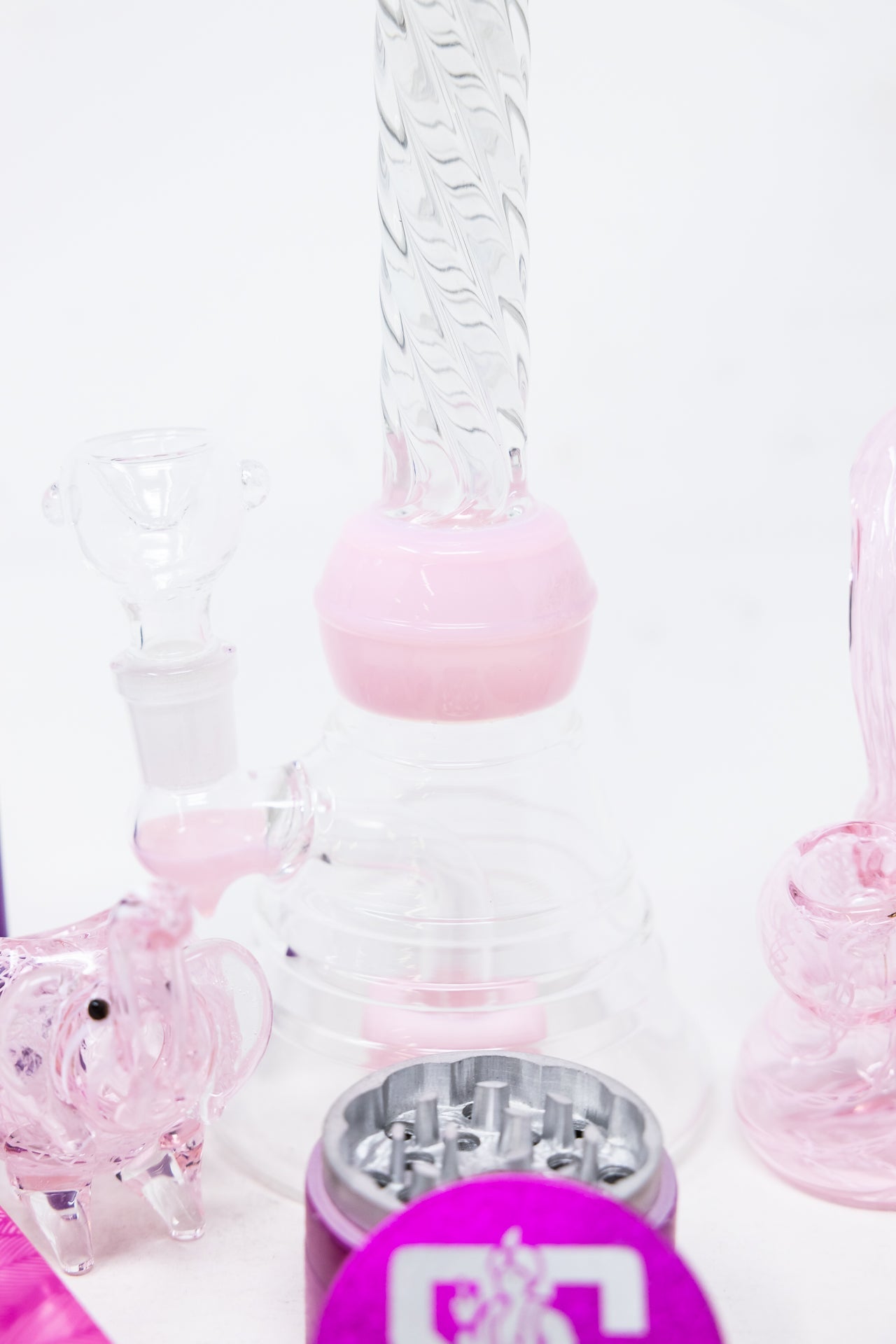 8" Pink Twisted Stoner Combo Set StonedGenie.com