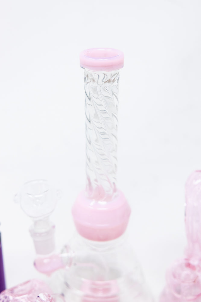 8" Pink Twisted Stoner Combo Set