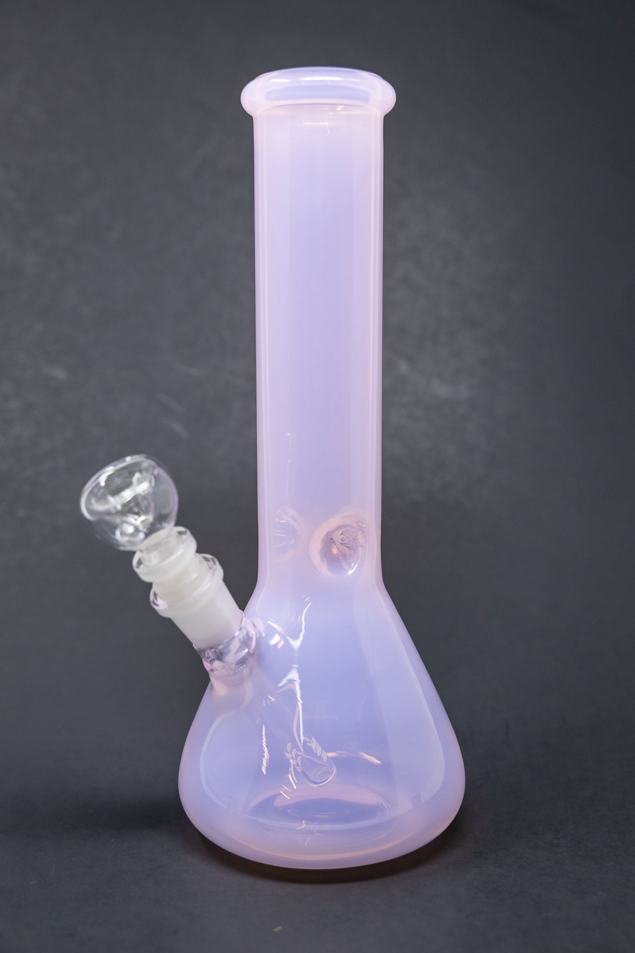 10" Pink Iridescent Beaker Bong w/ Ice Catcher