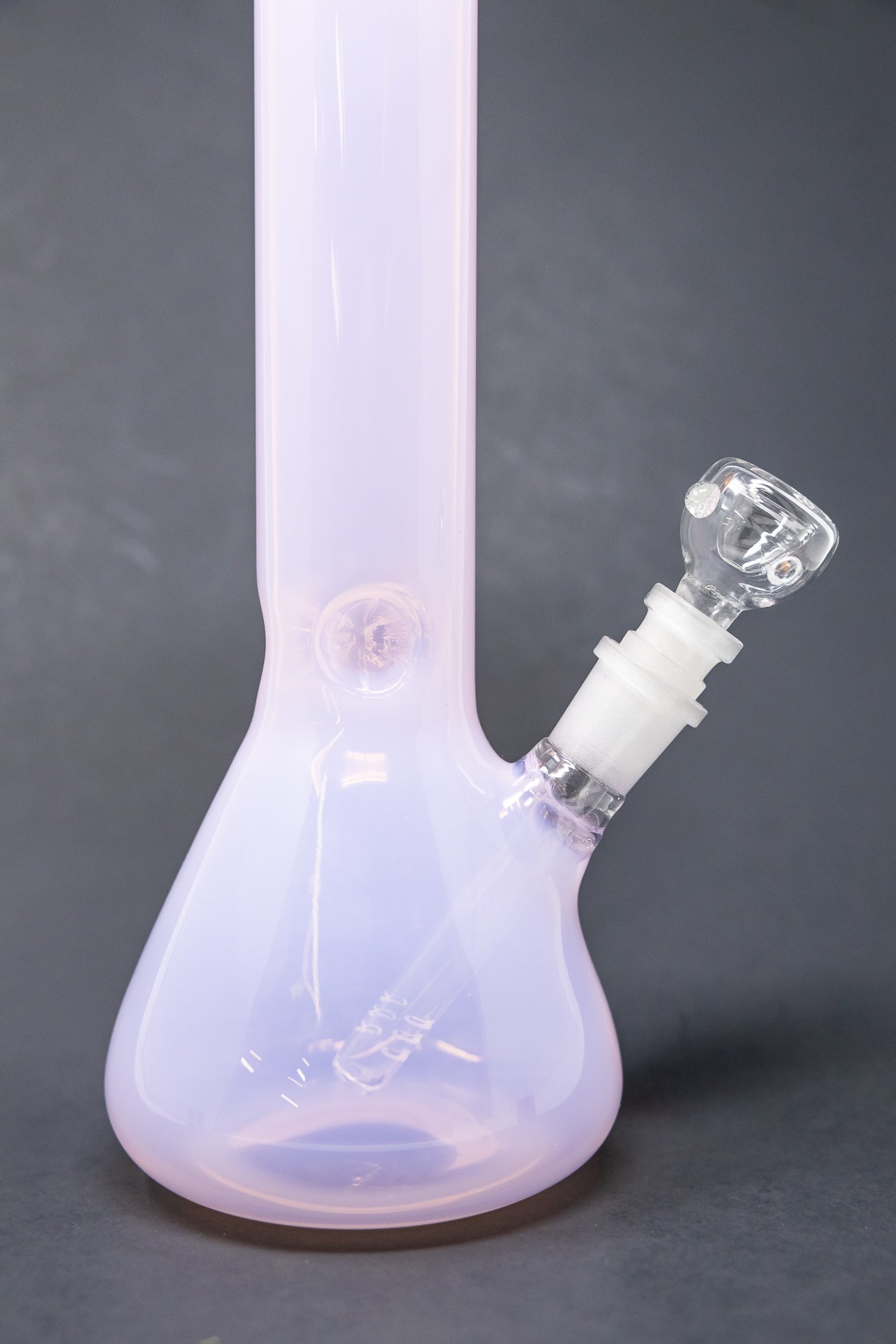 10" Pink Iridescent Beaker Bong w/ Ice Catcher