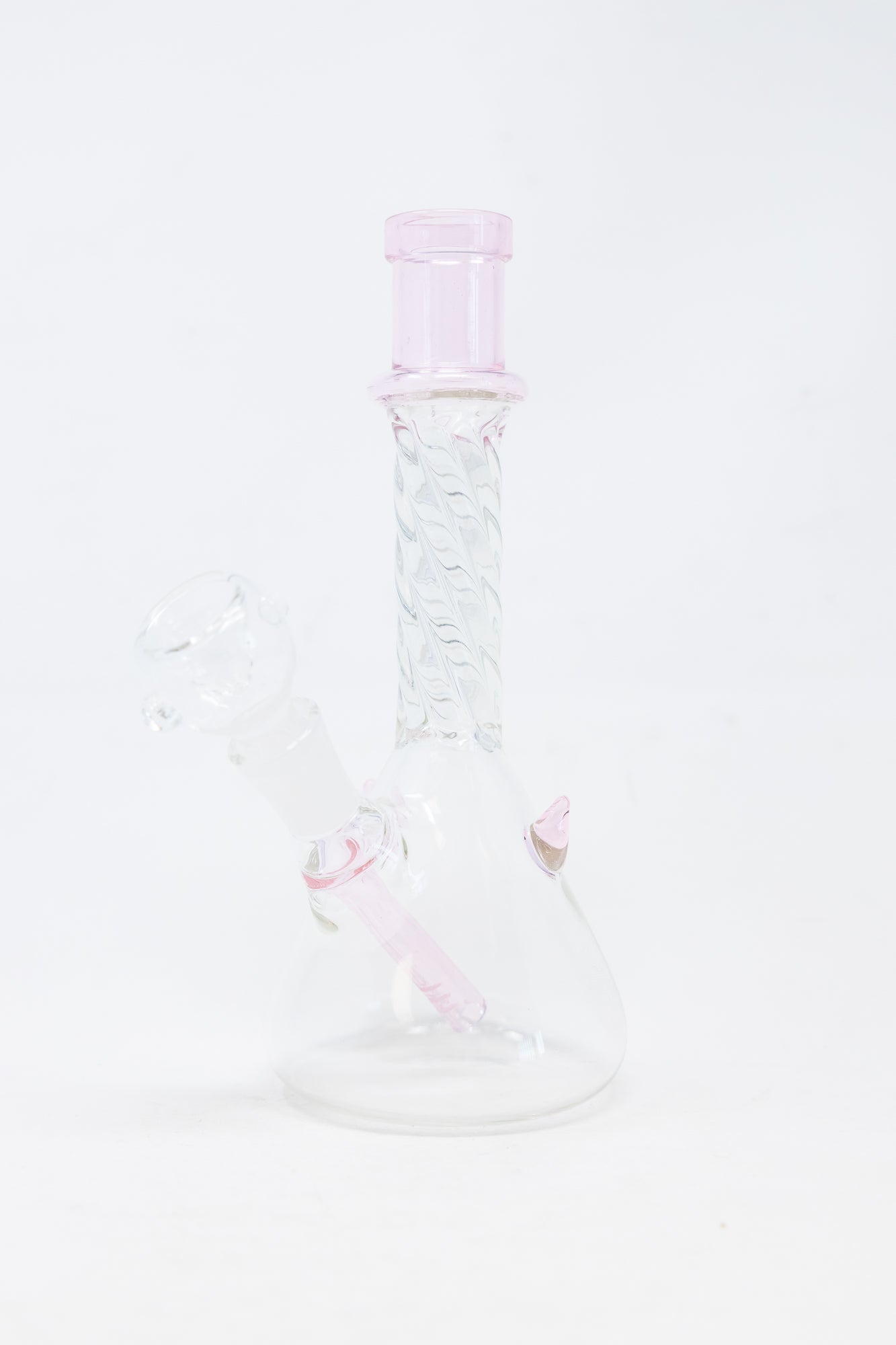 7" Pink Twisted Devil Bong