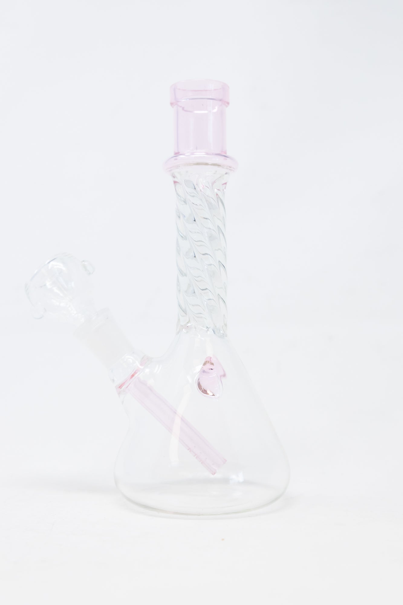7" Pink Twisted Devil Bong