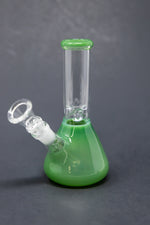 6" Milky Green Beaker Bong
