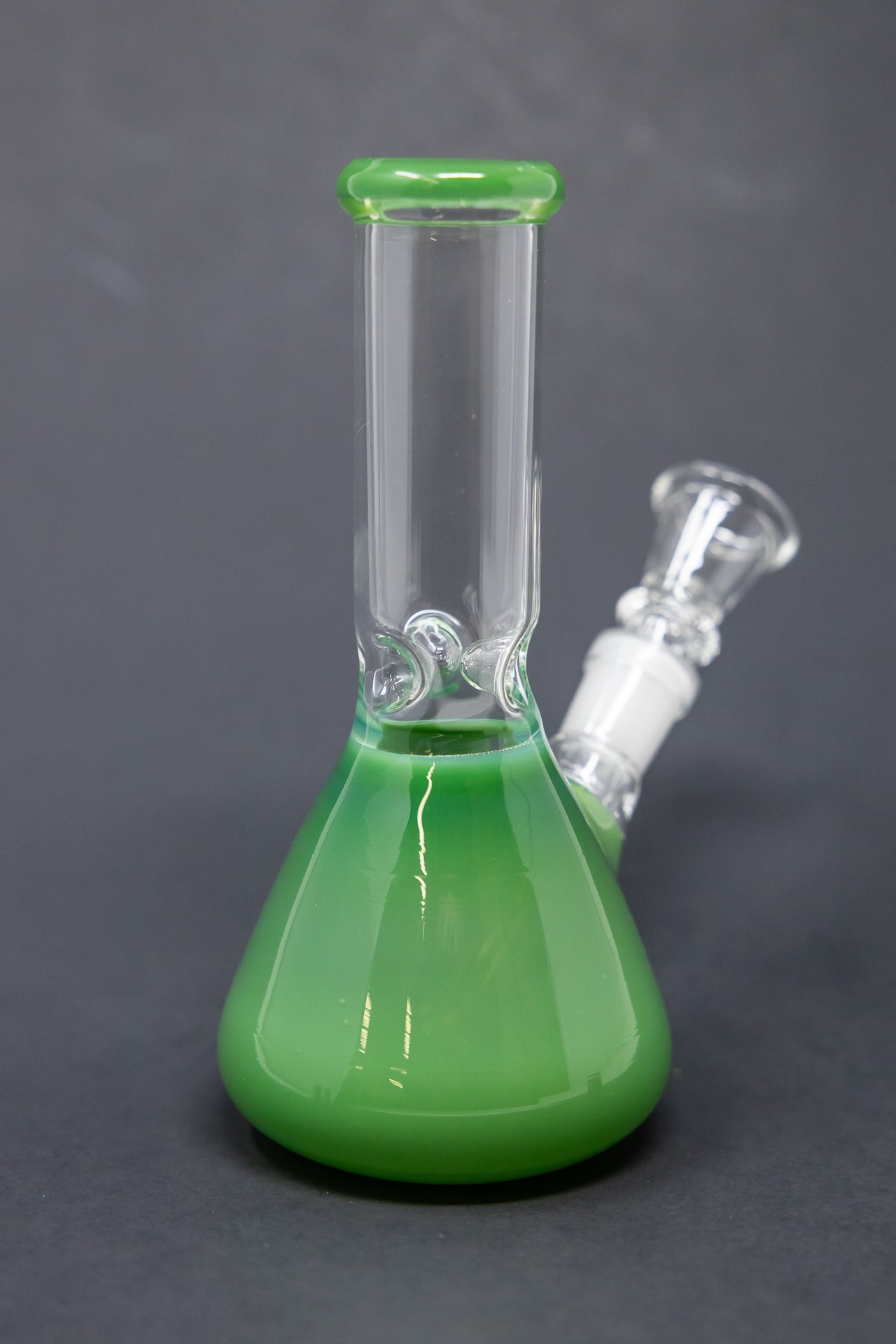 6" Milky Green Beaker Bong