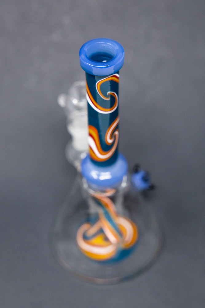 7" Blue Flower Bong