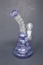 7" Purple Twisted Shower Bend