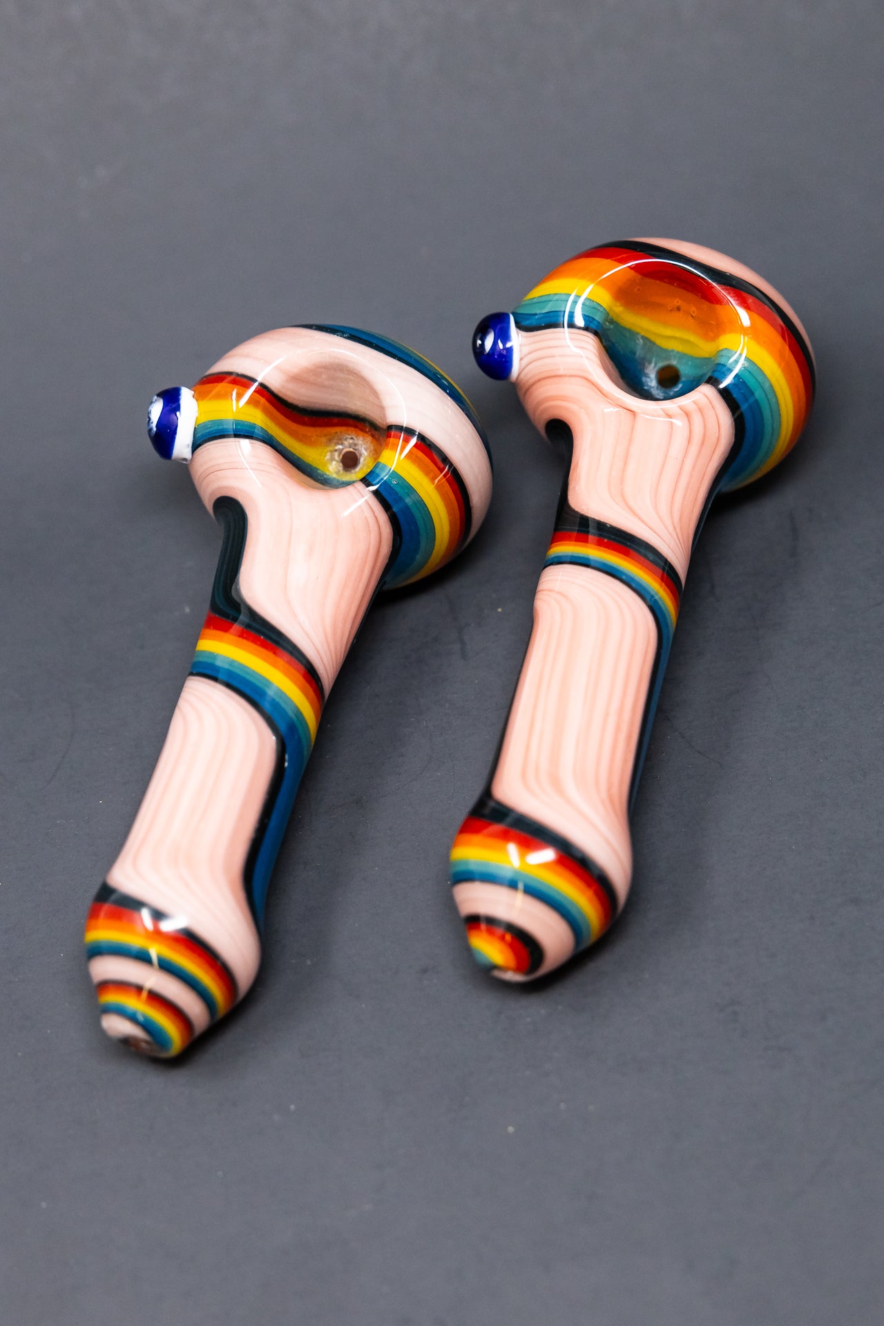 5" Rainbow Thick Glass Pipe