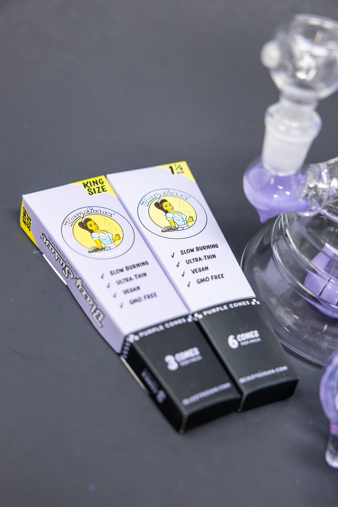 8" Purple Twisted Stoner Combo Set